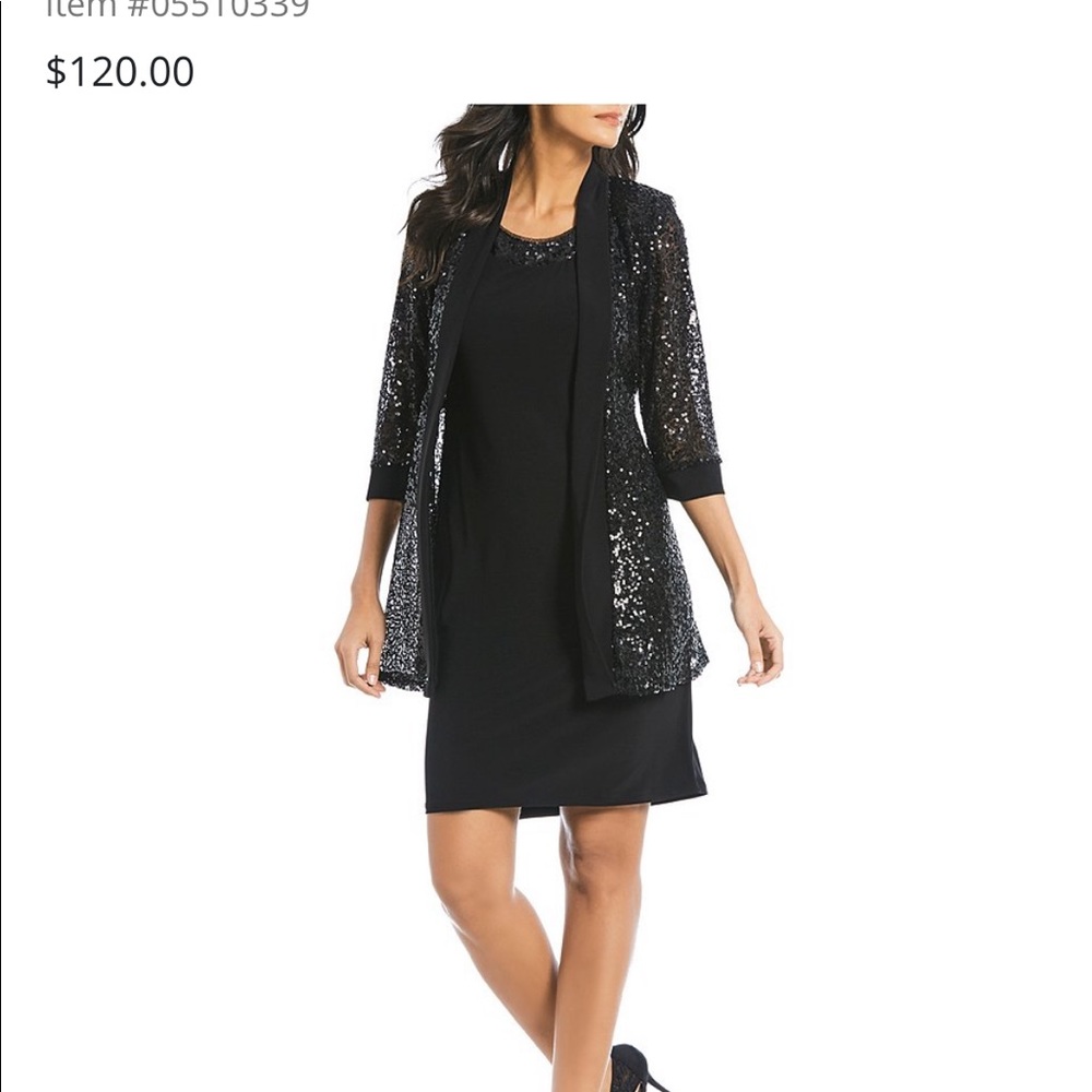 NWT! R & R RICHARDS DRESS & JACKET PEACOCK SIZE 8 - Picture 4 of 8